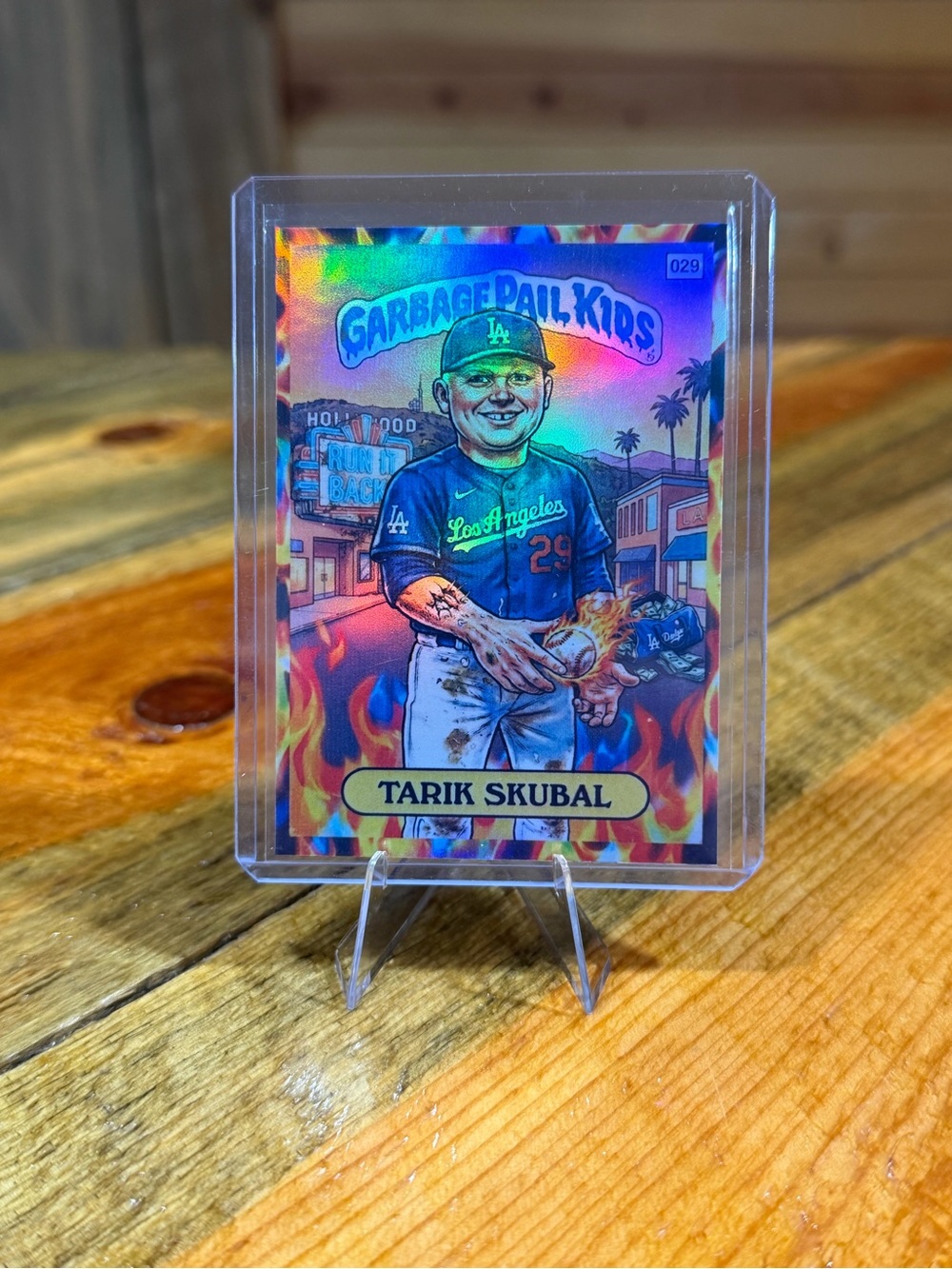 Tarik Skubal Los Angeles Dodgers Custom Garbage Pail Kids Baseball Card